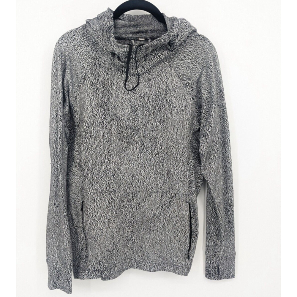 Lululemon Sweater Women 6 Black Ready to Rulu Hoodie Pullover Athleisure Running